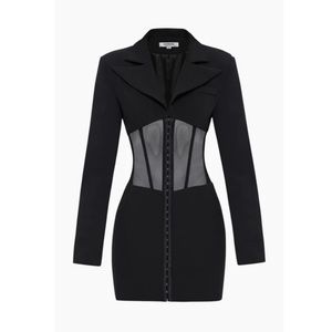 Heiress Beverly Hills Corset Mesh Blazer Dress